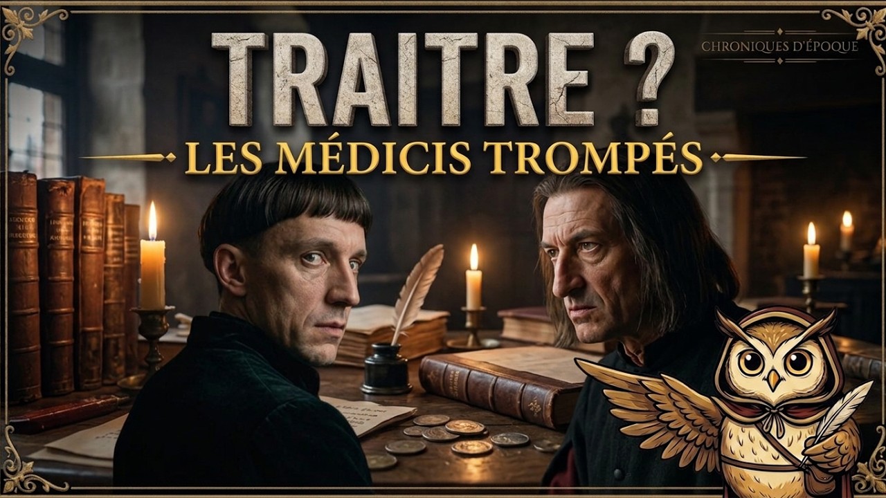 Miniature de l’épisode consacré à Tommaso Portinari, titrée « Traître ? Les Médicis trompés »